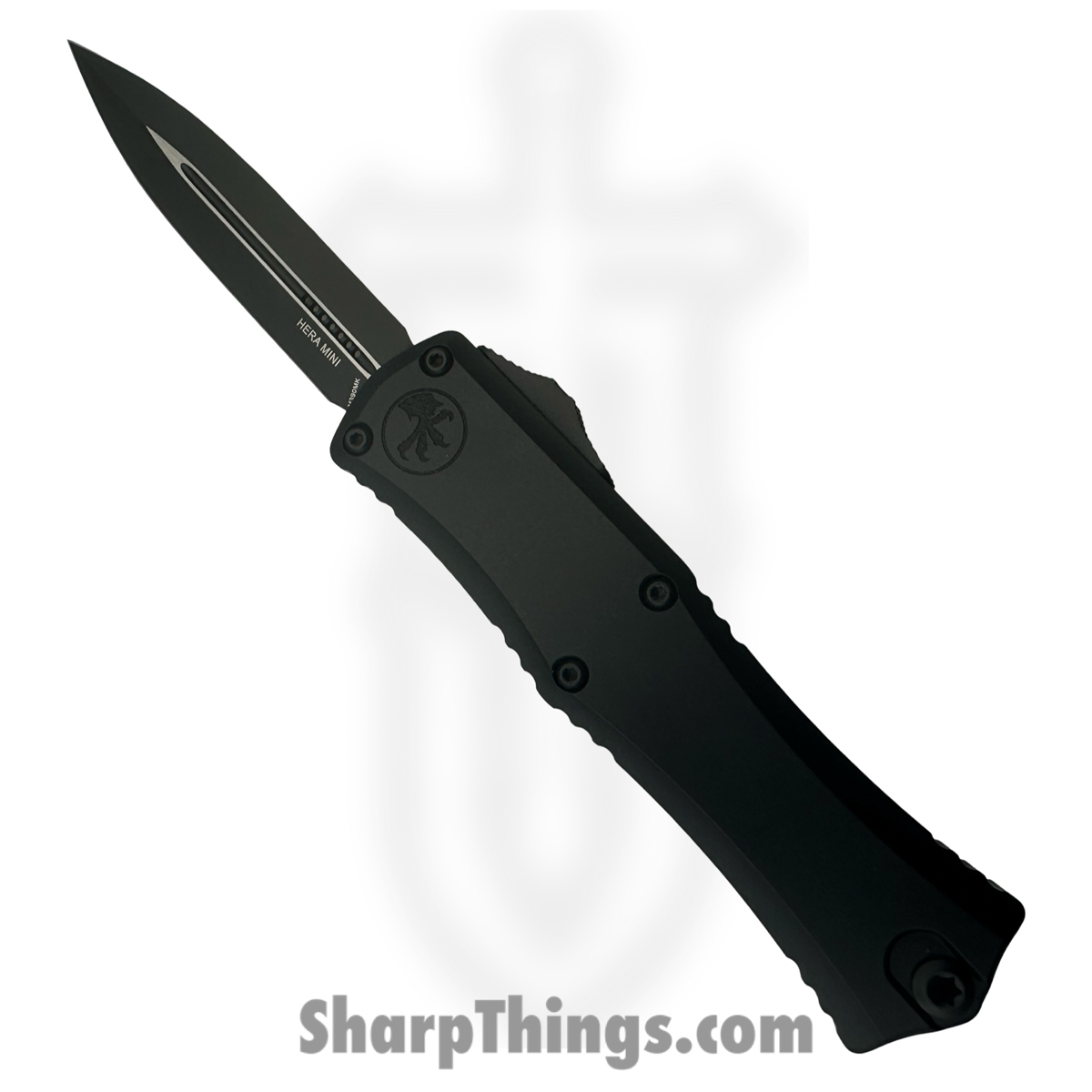 20ecf15a-e765-4b73-a51b-c71b7de899f4_1702M-1T_1.jpg Microtech - 1702M-1T - Hera II Mini - OTF Auto - M390MK Tactical D/E - 6061-T6 Aluminum - Black - Image 1