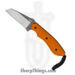 CRKT - 2399 - S.P.I.T. - Fixed Blade Knife - 8Cr13MoV Two Tone Reverse Tanto - G10 - Orange