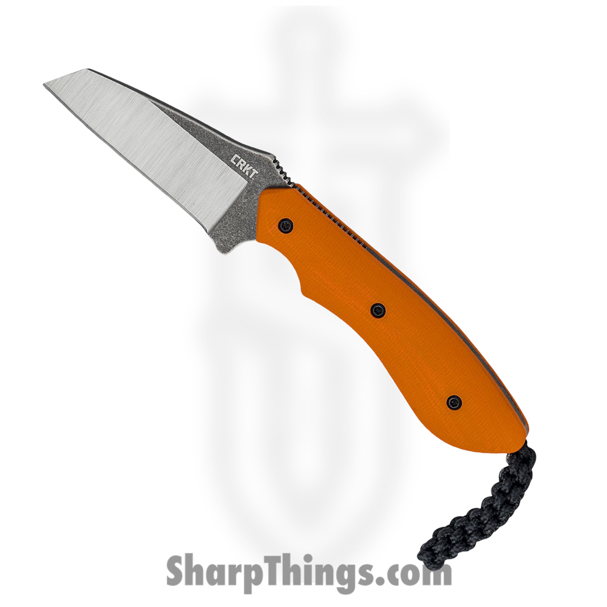 2399_1.jpg CRKT - 2399 - S.P.I.T. - Fixed Blade Knife - 8Cr13MoV Two Tone Reverse Tanto - G10 - Orange - Image 1