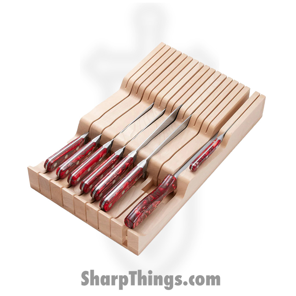 23d17f04-13c4-4cc3-834d-96b9f08b2be3_59927_1.jpg Lamson - 59927 - Lamson Premier Forged Knife 9-Piece In-Drawer Knife Block Set - Fire - Image 1