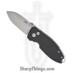 CRKT - 2474 - Squid - Folding Knife - D2 Stonewash Drop Point - G10 - Black