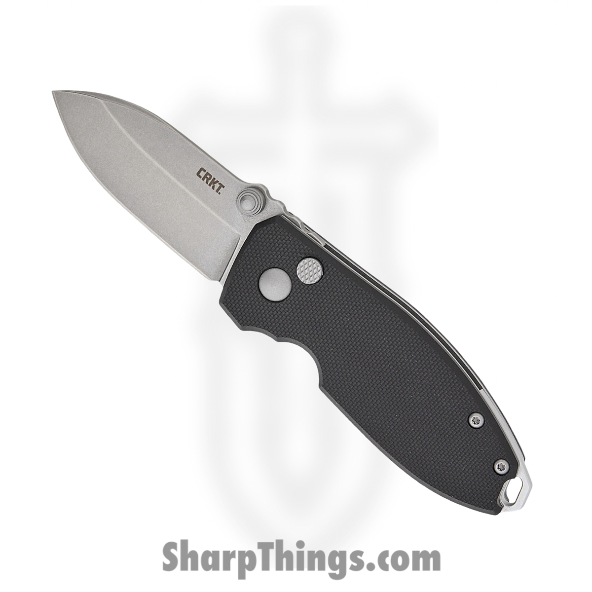 2474_1.jpg CRKT - 2474 - Squid - Folding Knife - D2 Stonewash Drop Point - G10 - Black - Image 1