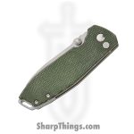 CRKT - 2495GR - Squid XM - Folding Knife - D2 Stonewash Drop Point - Micarta - Green - Image 3