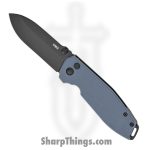 CRKT - 2495G - Squid XM - Folding Knife - D2 Coated Drop Point - G10 - Gray Blue