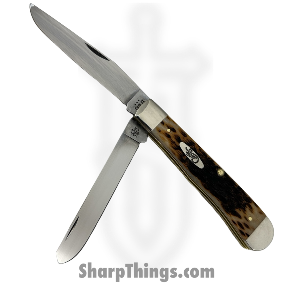 285da773-f428-4113-8ab3-a8f81db0d4c7_00163_1.jpg Case Cutlery - 00163 - Trapper - Folding Knife - Carbon Steel Polished Multi - Bone - Amber - Image 1