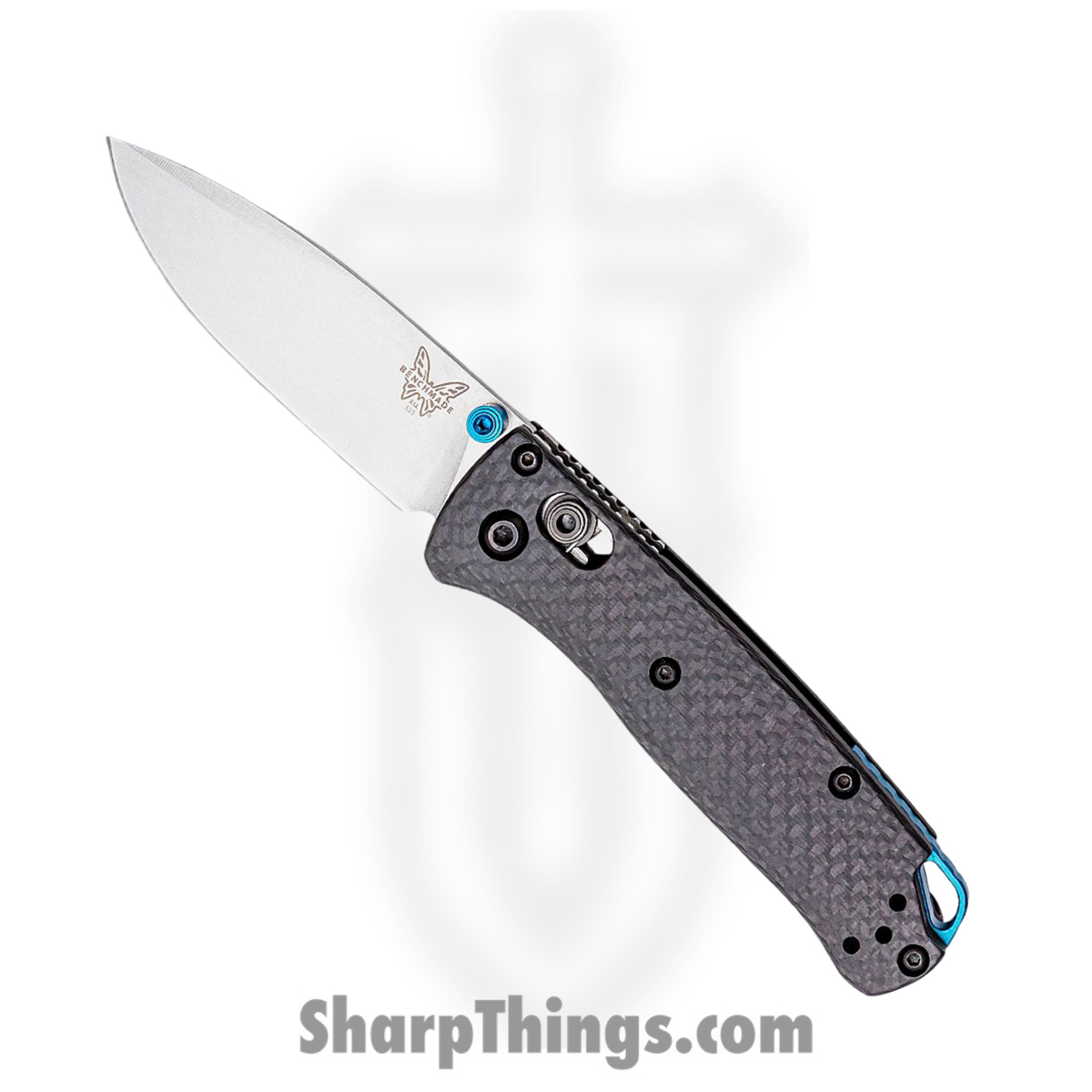 33585745-d224-41d5-b8d9-083658c3cddb_533-3_1.jpg Benchmade - 533-3 - Mini Bugout - Folding Knife - S30V Satin Drop Point - Carbon Fiber - Black - Image 1