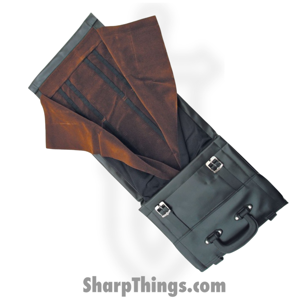 345428c2-335a-4fe9-a9cf-62f4e8330489_AC90_1.jpg Carry All - AC90 - Safe and Sound Folding Knife Case - Felt Cloth Holds 60 Pcs - Black - Image 1