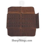 Carry All - AC95 - Safe and Sound Folding Knife Case - Felt Cloth Holds 24 - Brown