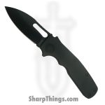 Demko Knives - DEM19209 - Shark Cub - Folding Knife - CPM 20CV Coated Slicer Shark Blade - Aluminum - Black