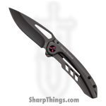 Case Cutlery - CA52163 - Harley Tec X - Folding Knife - Stainless Coated Drop Point - Stainless - Gray