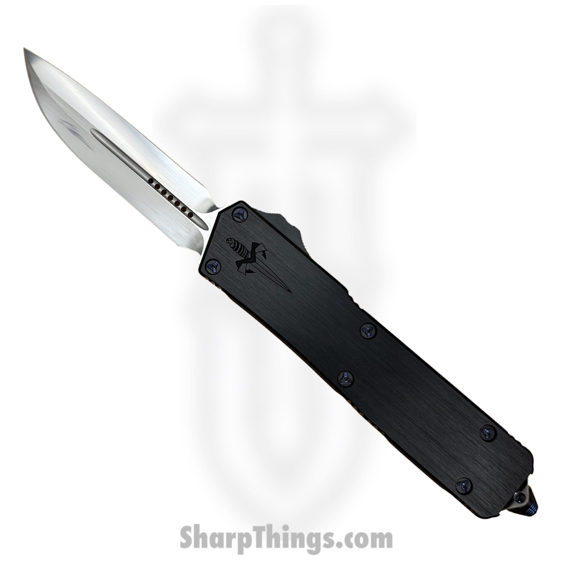 4dda87f8-5e02-4f6f-8e9a-03b839b2cb9c_378-MCK_1.jpg Microtech - 378-MCK - Marfione Custom Scarab II - M390 Hand Rubbed Satin DE-S - Hefted Alloy - Black - Image 1
