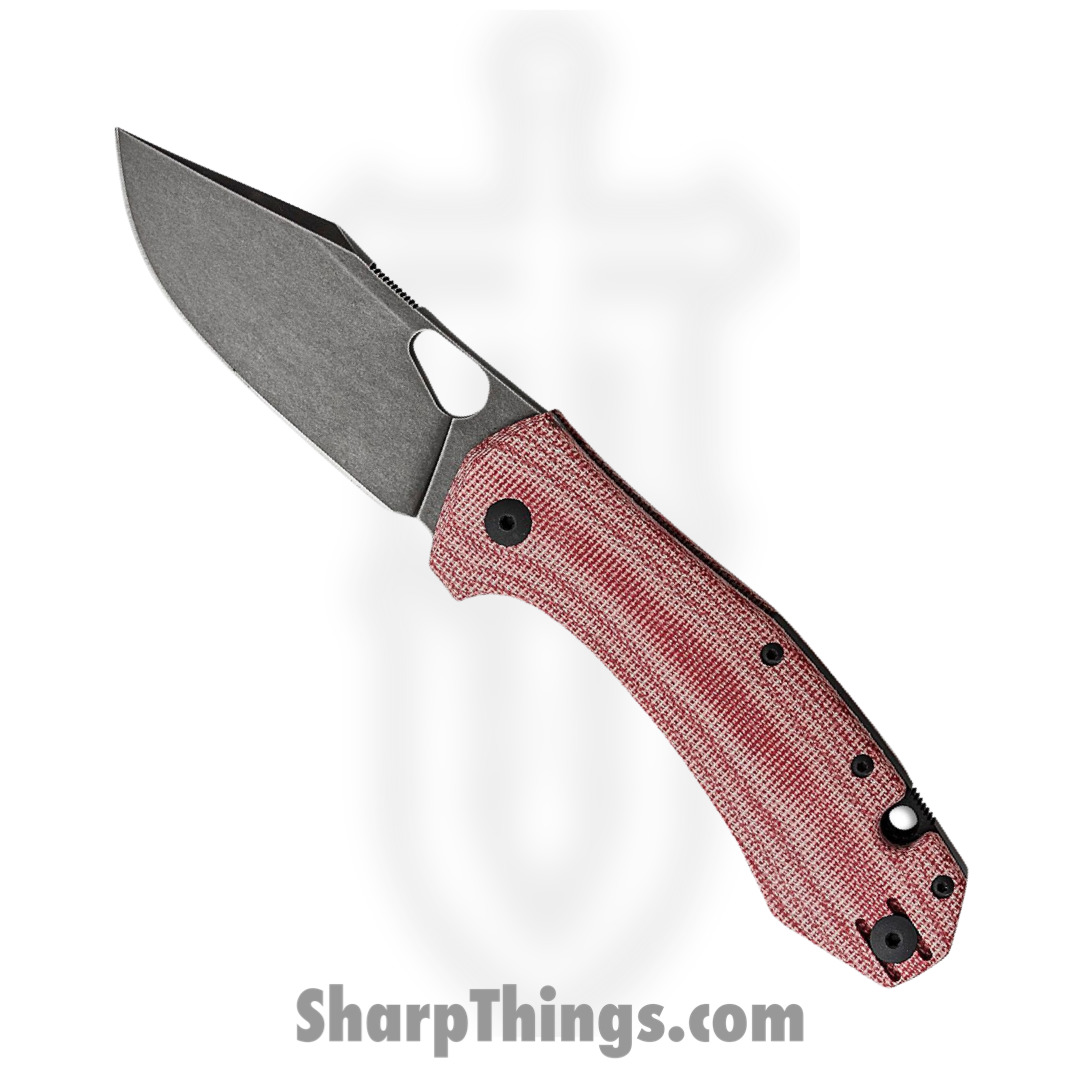 52e2a367-8791-45a1-8252-1dc9f39c7767_GRAND-RED-MICARTA-BLACKOUT_1.jpg GiantMouse - GRAND-RED-MICARTA-BLACKOUT - Ace Grand - Folding Knife - M390 Coated Clip Point - Micarta - Black and Red - Image 1
