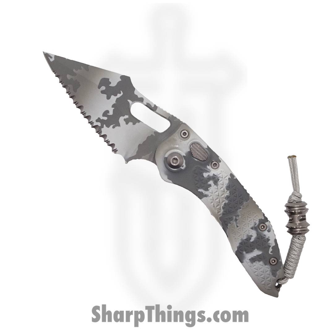 52ffa13b-454b-4e0a-ad09-f5aed00a717e_169-3ACS_1.jpg Microtech - 169-3ACS - Stitch Artic Camo - Automatic Knife - 169-3ACS Stitch Artic Camo Automatic Knife - 6061-T6 Aluminum - Arctic Camo - Image 1