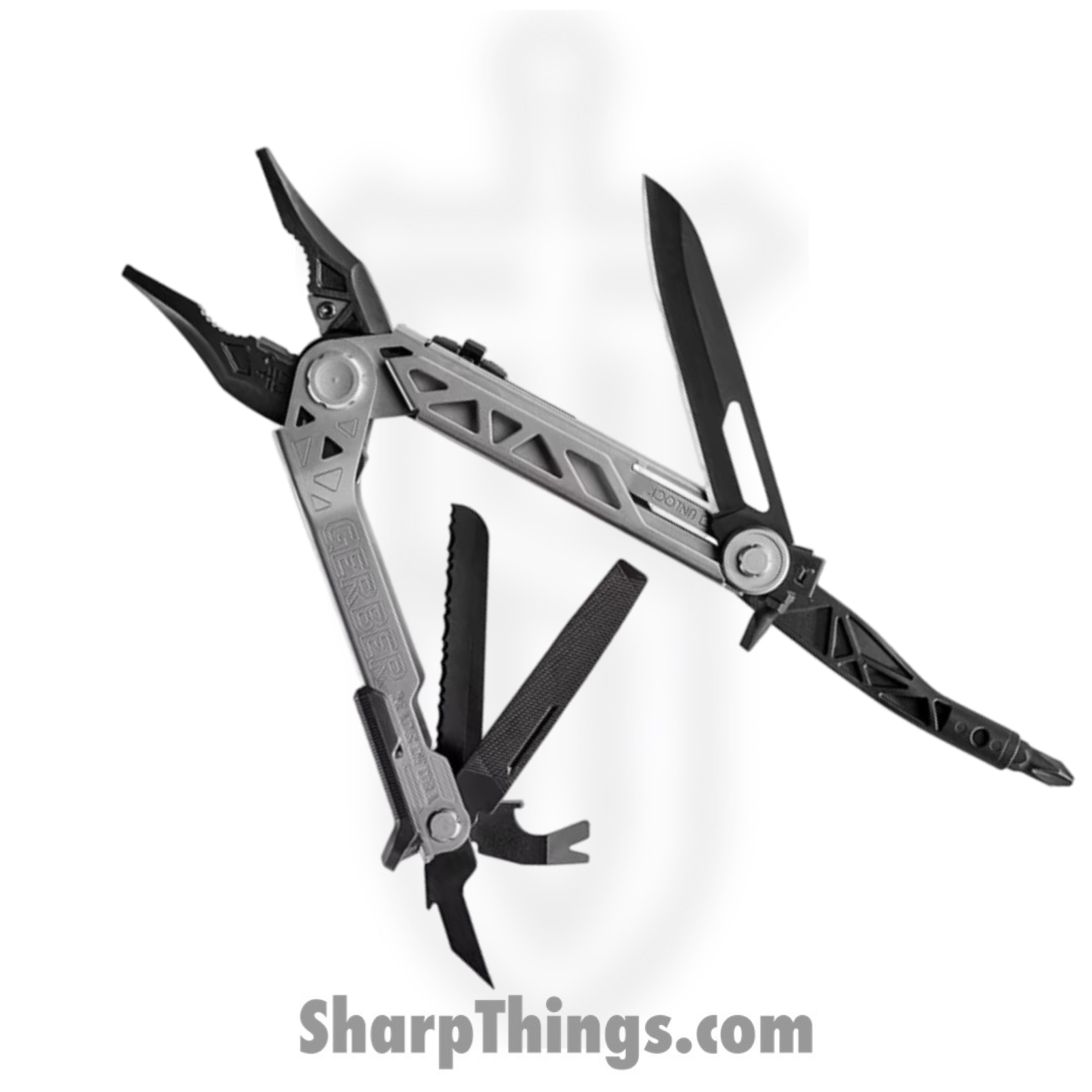 5d0165b7-0b2b-428d-b4d3-a47801f8c45f_G1198_1.png Gerber - G1198 - Center Drive with Bit Set - 420HC Coated Multi - Grey/Black - Image 1