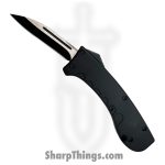 Cover Ops - BMS-2-DRBK - Mini Karambit - OTF Auto - D2 Two Tone Drop Point - Aluminum - Black