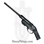 AEA Airguns - AEA-Harp-11 - Harpoon PCP Airgun - .45 Cal 11in Double Barrel - Black