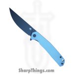 Klaken Knives - J336-JD-BK - The Flint - Folding Knife - 14C28N Coated Straight Back - G10 - Jade