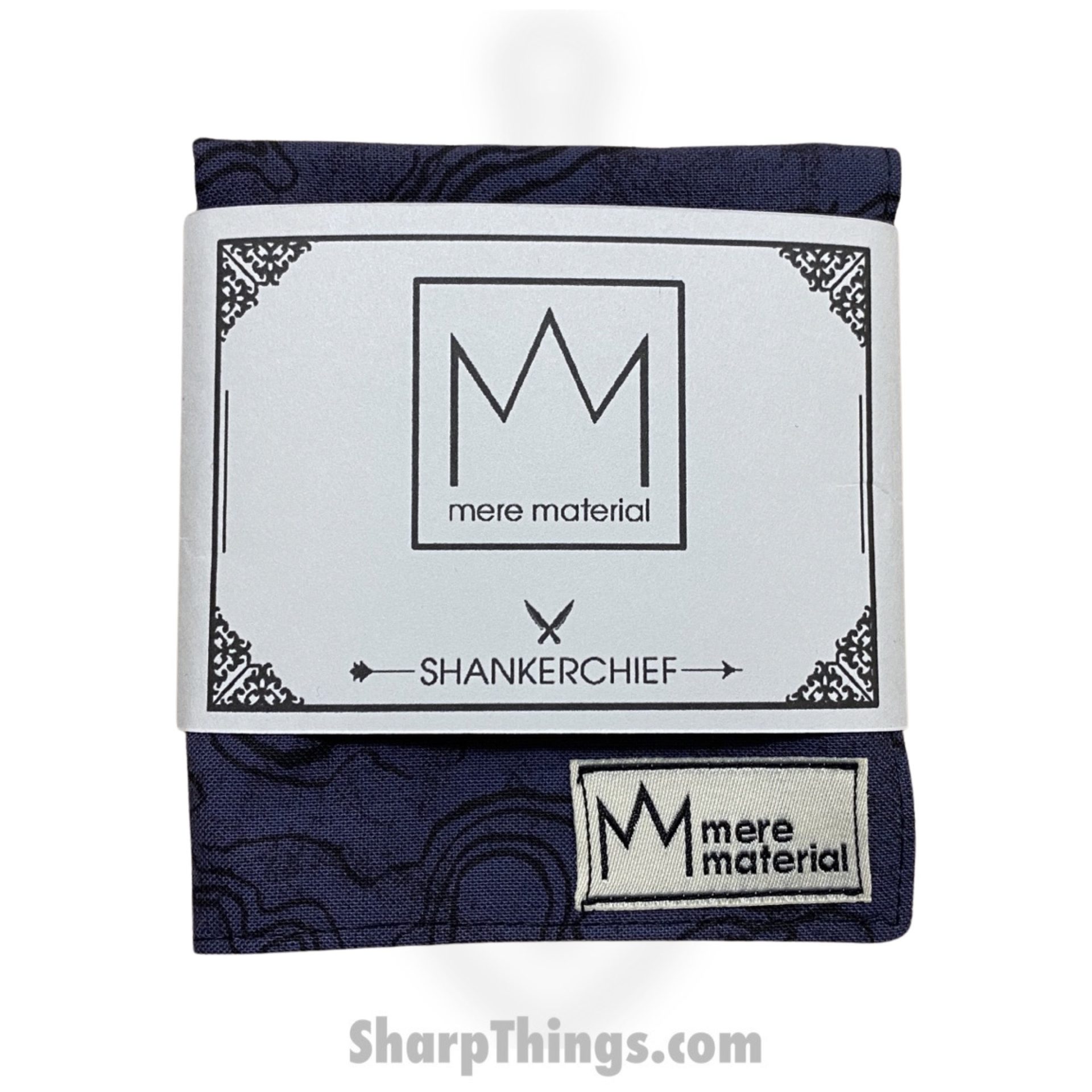 7106fa29-ce3e-45c8-a158-6efbbfb9100e_MM0032_1.jpg Mere Material Shankerchief - MM0032 - Handmade Handkerchief - Dark Topo - Image 1