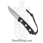 Acta Non Verba Knives - ANVP200006 - P200 - Fixed Blade Knife - Sleipner Tool Stonewash Clip Point - G10 - Black