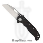 Demko Knives - DEM09627 - AD 20.5 Shark-Lock - Folding Knife - CPM-S35VN Stonewash Wharncliffe - Carbon Fiber - Black