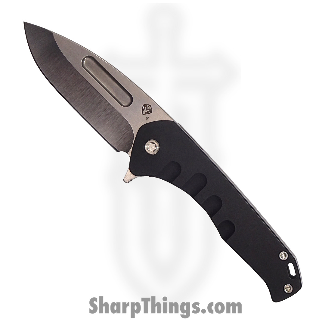 837550ed-1695-48f6-aa99-d27c57cf3069_MKFF2064TD-42PV-T5CP-Q4_1.jpg Medford Knife - MKFF2064TD-42PV-T5CP-Q4 - Praetorian Swift FL Flipper - S45VN Tumbled Drop Point - Black Handle - Image 1