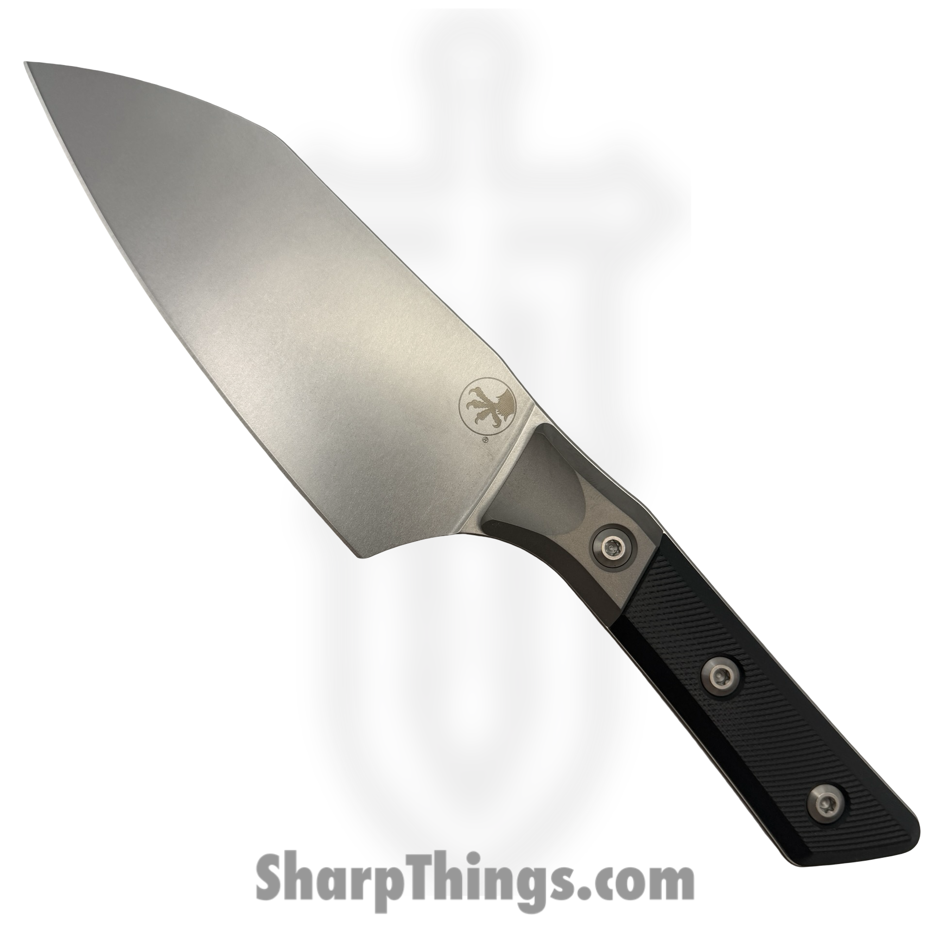 841768186731.png Microtech - 3200B-10BK - 6" Santoku Knife - Fixed Blade Knife - M390MK Stonewash Santoku - G-10 - Black - Image 1
