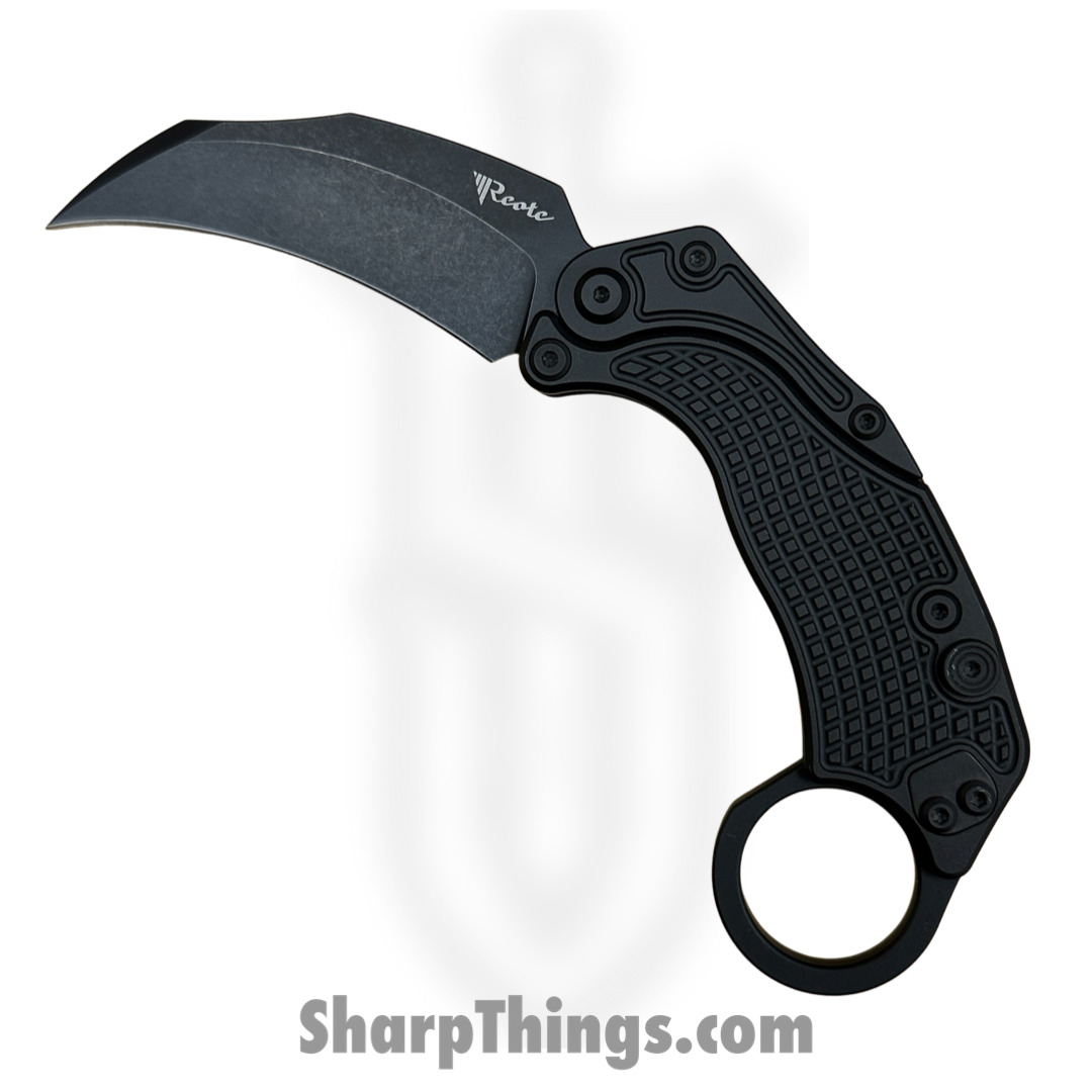8d8cb519-b505-466f-a7a8-af431adec7cf_EXOKPVBK_1.jpg Reate Knives - EXOKPVBK - EXO-K - Gravity Karambit 2pc Set - Folding Knife - PVD N690 - Black - Image 1