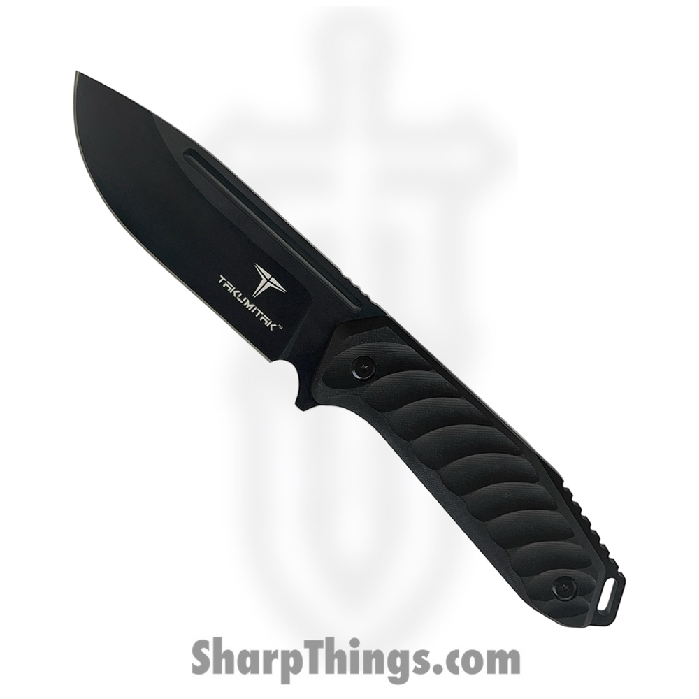 9148b452-2f90-4940-bdeb-4d28182f71c7_TKF208BK_1.jpg Takumitak - TKF208BK - Takumi - Fixed Blade Knife - D2 Blackwash Drop Point - G10 - Black - Image 1