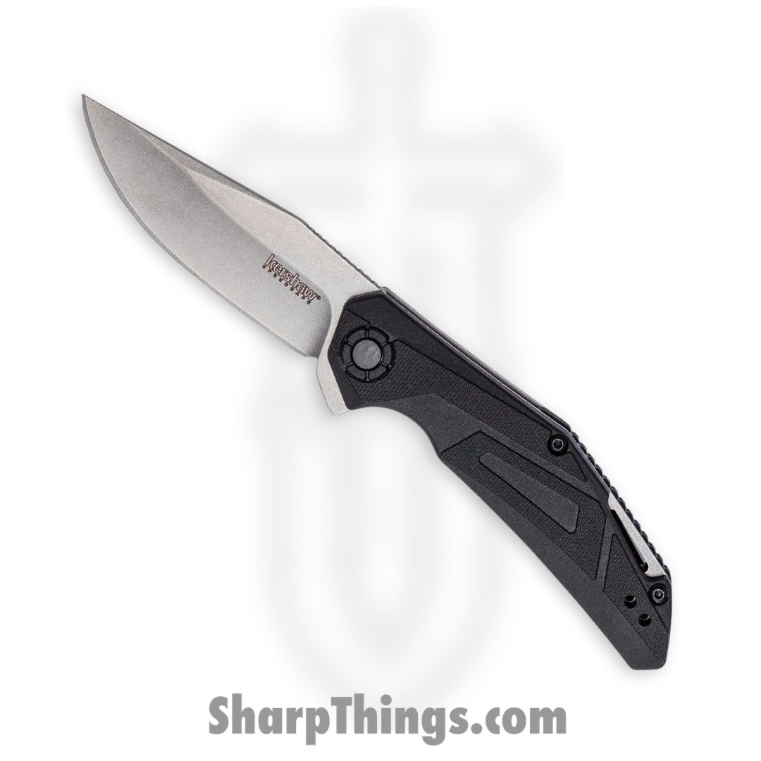 91934b19-07d4-4618-9219-bf1212bf6976_1370_1.jpg Kershaw - 1370 - Camshaft - Folding Knife - 4Cr14 Stonewash Clip Point - Glass Filled Nylon - Black - Image 1