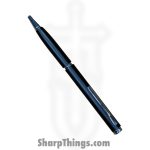 Rough Rider - RR613 - Ink Pen Knife Black - Fixed Blade Knife - Stainless Satin Spear Point - Metal - Black