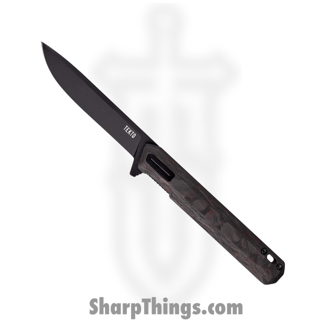 960ae0b5-676a-484f-b284-78e32611599f_TKF2BFOEMBK_1.jpg Tekto - TKF2BFOEMBK - F2 Bravo - Folding Knife - D2 Coated Drop Point - Carbon Fiber - Black - Image 1