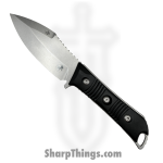 Microtech - 96-10BK - Always Survive - Fixed Blade Knife - M390MK Stonewash Drop Point - Milled G10 - Black