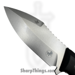 Microtech - 96-10BK - Always Survive - Fixed Blade Knife - M390MK Stonewash Drop Point - Milled G10 - Black - Image 3