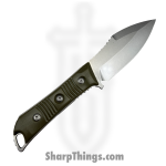 Microtech - 96-10OD - Always Survive - Fixed Blade Knife - M390MK Stonewash Drop Point - Milled G10 - OD Green - Image 2