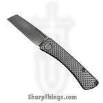 ABW - ABW-SJ-TI-DI - Slip Joint - Folding Knife - CPM MagnaCut Stonewash Cleaver - Diamond Pattern Titanium - Natural