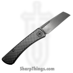 ABW - ABW-SJ-TI-DI - Slip Joint - Folding Knife - CPM MagnaCut Stonewash Cleaver - Diamond Pattern Titanium - Natural - Image 2