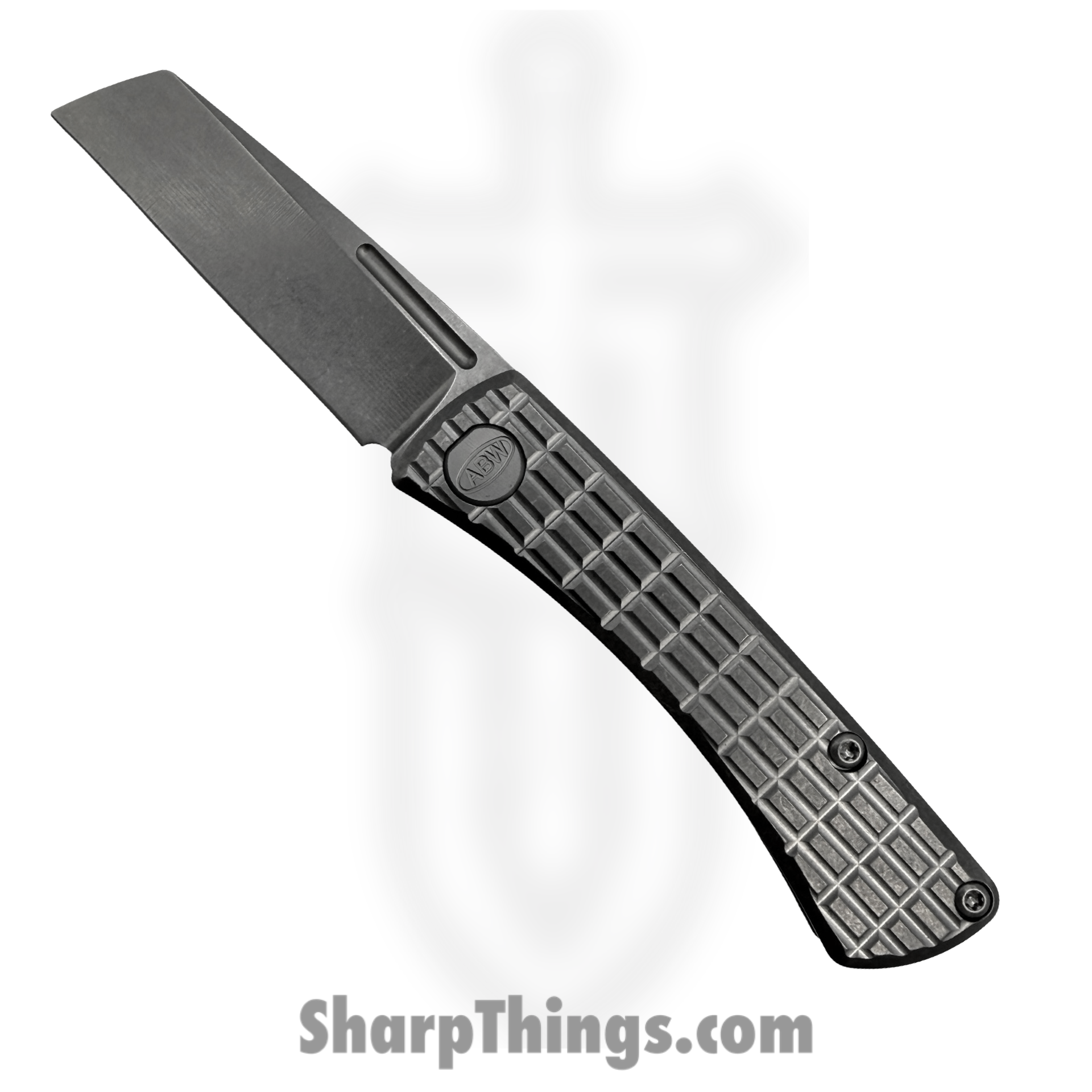 ABW-SJ-TI-FR_1.png ABW - ABW-SJ-TI-FR - Slip Joint - Folding Knife - CPM MagnaCut Stonewash Cleaver - Frag Titanium - Natural - Image 1