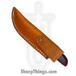 Anza Knives - ANZA-10F-01 - 10F Work Knife - Fixed Blade Knife - Carbon Steel Satin Drop Point - DymaLux - Black Red - Image 7