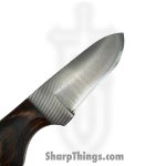 Anza Knives - ANZA-10F-03 - 10F Work Knife - Fixed Blade Knife - Carbon Steel Satin Drop Point - Walnut - Brown - Image 3