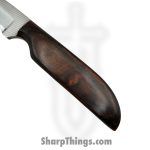 Anza Knives - ANZA-10F-03 - 10F Work Knife - Fixed Blade Knife - Carbon Steel Satin Drop Point - Walnut - Brown - Image 4