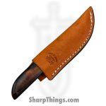 Anza Knives - ANZA-10F-03 - 10F Work Knife - Fixed Blade Knife - Carbon Steel Satin Drop Point - Walnut - Brown - Image 6
