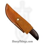 Anza Knives - ANZA-10F-03 - 10F Work Knife - Fixed Blade Knife - Carbon Steel Satin Drop Point - Walnut - Brown - Image 7
