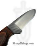 Anza Knives - ANZA-10F-04 - 10F Work Knife - Fixed Blade Knife - Carbon Steel Satin Drop Point - Walnut - Brown - Image 3