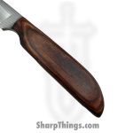 Anza Knives - ANZA-10F-04 - 10F Work Knife - Fixed Blade Knife - Carbon Steel Satin Drop Point - Walnut - Brown - Image 4
