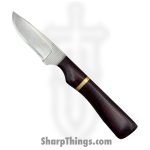 Anza Knives - ANZA-10F-07 - Kern River - Fixed Blade Knife - Carbon Steel Satin Drop Point - Micarta - Purple Brass