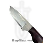 Anza Knives - ANZA-10F-07 - Kern River - Fixed Blade Knife - Carbon Steel Satin Drop Point - Micarta - Purple Brass - Image 3