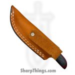 Anza Knives - ANZA-8F-13 - Bambino - Fixed Blade Knife - Carbon Steel Satin Drop Point - Mixed Wood - Black Red - Image 7