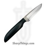 Anza Knives - ANZA-8F-14 - Bambino - Fixed Blade Knife - Carbon Steel Satin Drop Point - Mixed Wood - Blue - Image 2