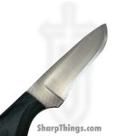 Anza Knives - ANZA-8F-14 - Bambino - Fixed Blade Knife - Carbon Steel Satin Drop Point - Mixed Wood - Blue - Image 3