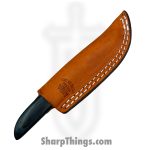 Anza Knives - ANZA-8F-14 - Bambino - Fixed Blade Knife - Carbon Steel Satin Drop Point - Mixed Wood - Blue - Image 6